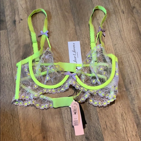 For Love and Lemons Neon Buttercup Bra - Picture 1 of 5